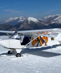 attérir sur la neige